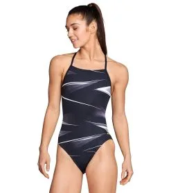 Speedo Women's Infinite Pulse Crossback One Piece Swimsuit