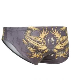 TURBO Men's Black Carpa Water Polo Brief