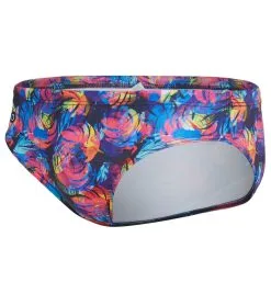 TURBO Men's Multi Color Palm Water Polo Brief