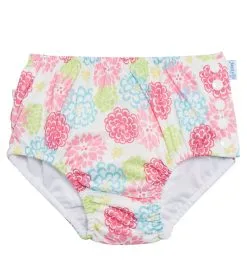 I Play. By Green Sprouts Girls' Zinnia Ruffle Snap Swim Diaper (Baby, Toddler)