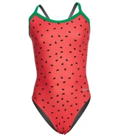 Sporti Watermelon Thin Strap One Piece Swimsuit Youth (22-28)