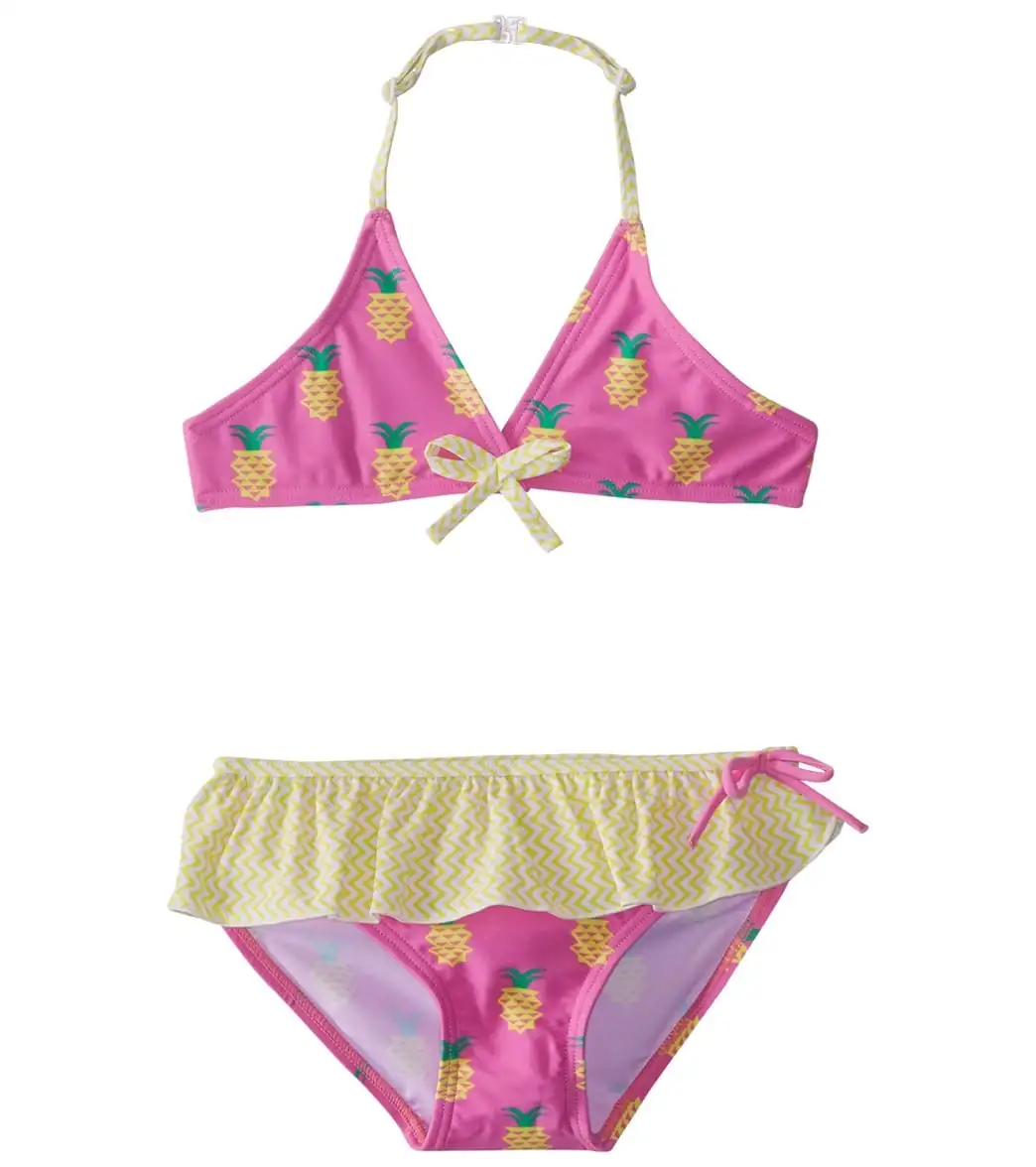 Platypus Australia Girls' Cross Over Bikini Set (Little Kid, Big Kid)
