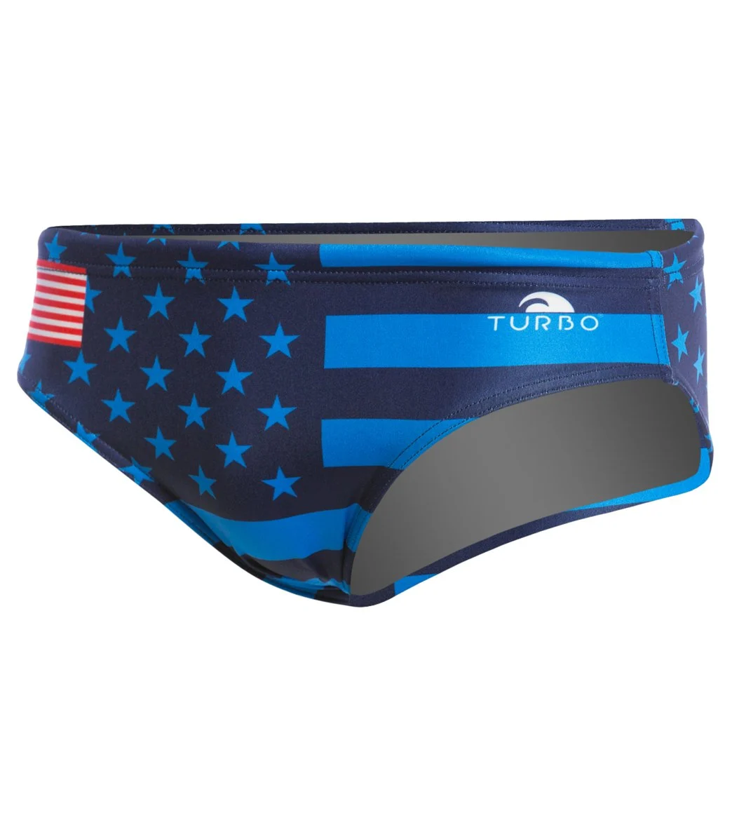 TURBO Team USA Men's Olympic Water Polo Brief - Image 2