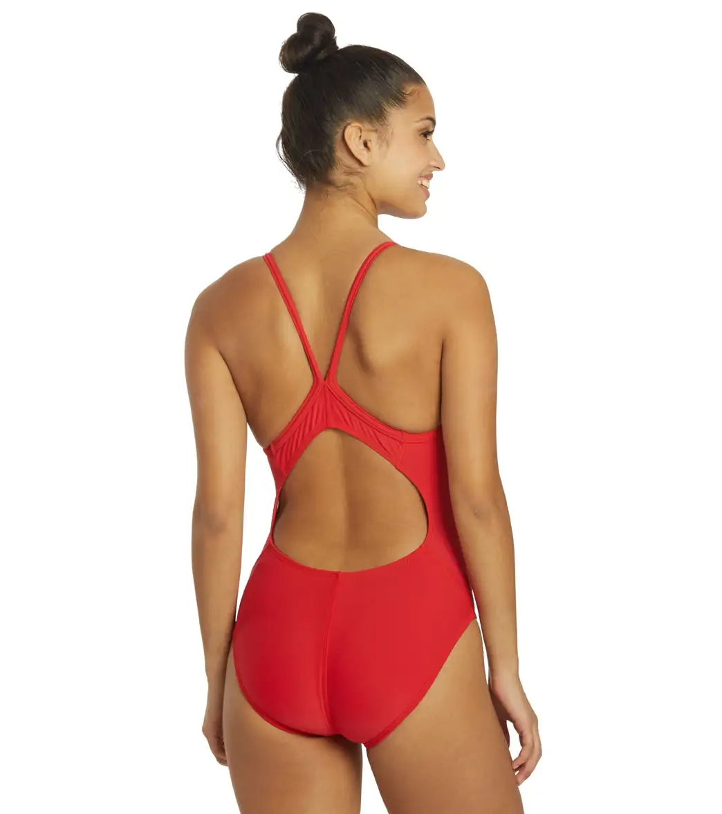 Dolfin Xtra Life Lycra Solid Female V-2 Back One Piece Swimsuit - Image 3