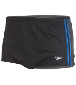 Speedo Solid Poly Mesh Square Leg Swimsuit