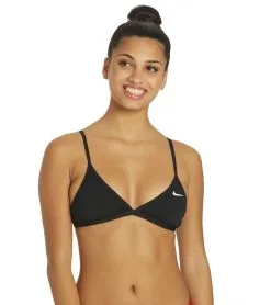 Nike Women's HydraStrong Solid Tie Back Bikini Top