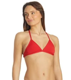 Jolyn Women's Triangle Solid Bikini Top