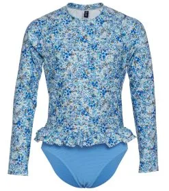 Splendid Girls Girls' Flora Long Sleeve Rashguard Set (Big Kid)