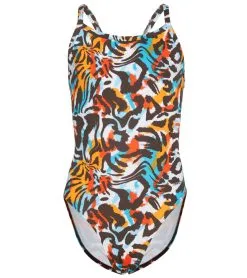 Sporti HydroLast Tiger Mingle Thin Strap One Piece Swimsuit Youth (22-28)