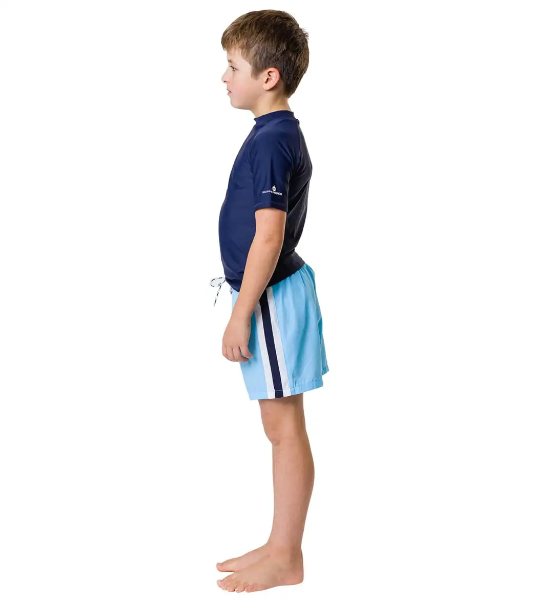 Snapper Rock Boys' Blue Retro Stripe Volley Board Short (Toddler, Little Kid, Big Kid) - Image 6