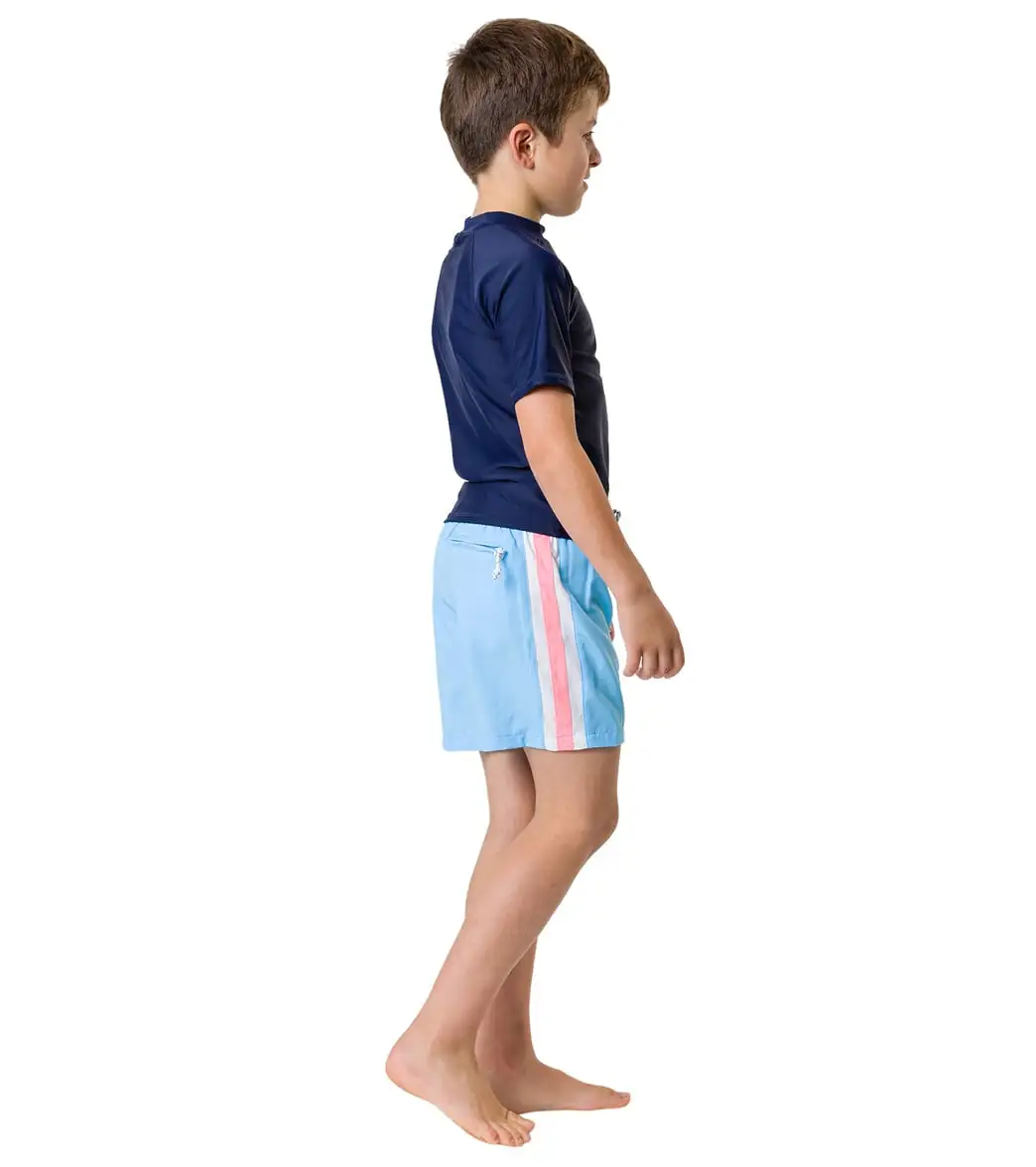 Snapper Rock Boys' Blue Retro Stripe Volley Board Short (Toddler, Little Kid, Big Kid) - Image 7