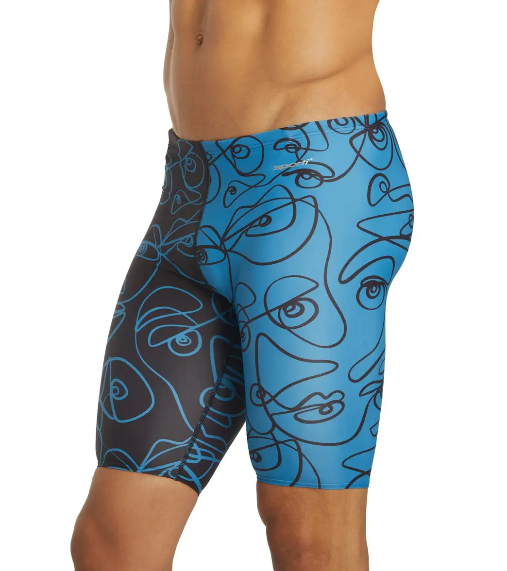 Sporti X ALILscribble Limited Edition Divide Jammer Swimsuit - Image 13