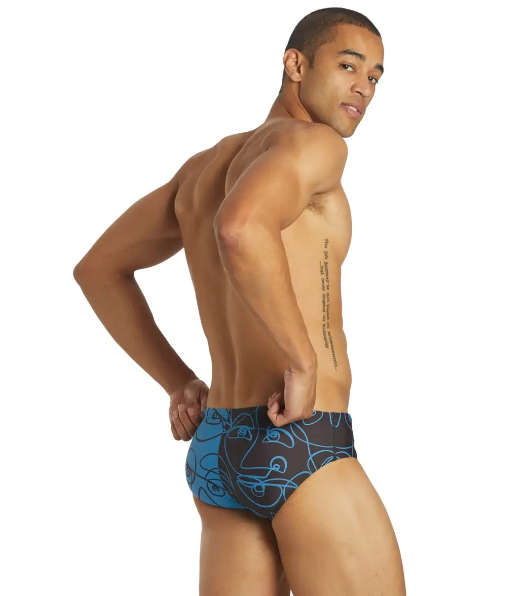 Sporti X ALILscribble Limited Edition Divide Brief Swimsuit - Image 6