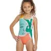 Sporti X ALILscribble Limited Edition Summer Heat Wide Strap Cross Back One Piece Swimsuit Youth (22-28)
