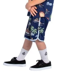 Volcom Boys' Isle Hoppa Scallop Boardshort
