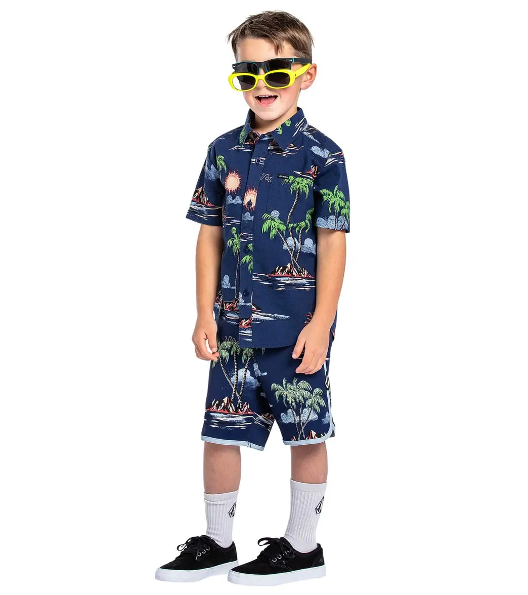 Volcom Boys' Isle Hoppa Scallop Boardshort - Image 2