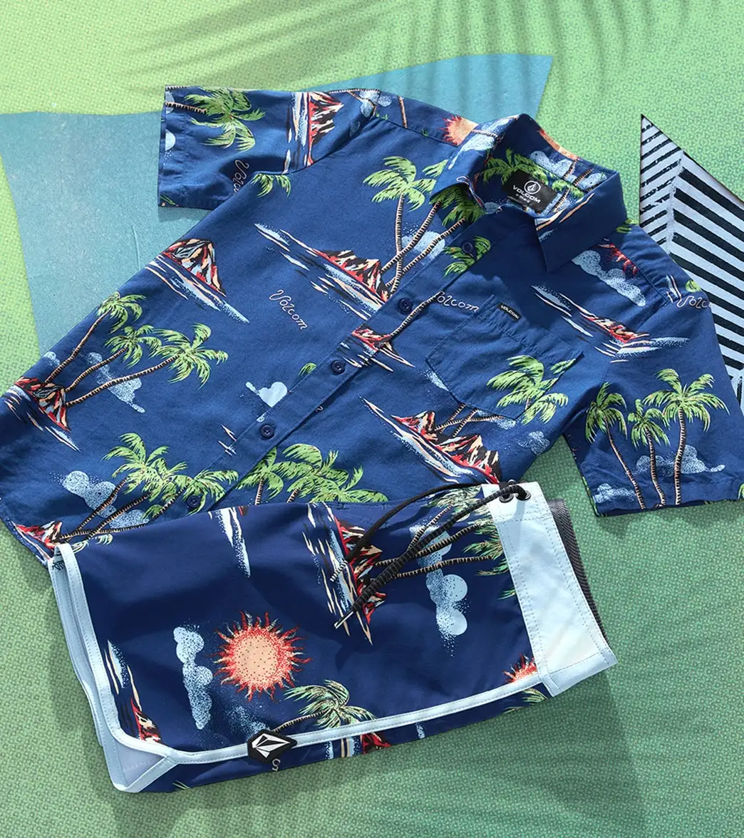 Volcom Boys' Isle Hoppa Scallop Boardshort - Image 3