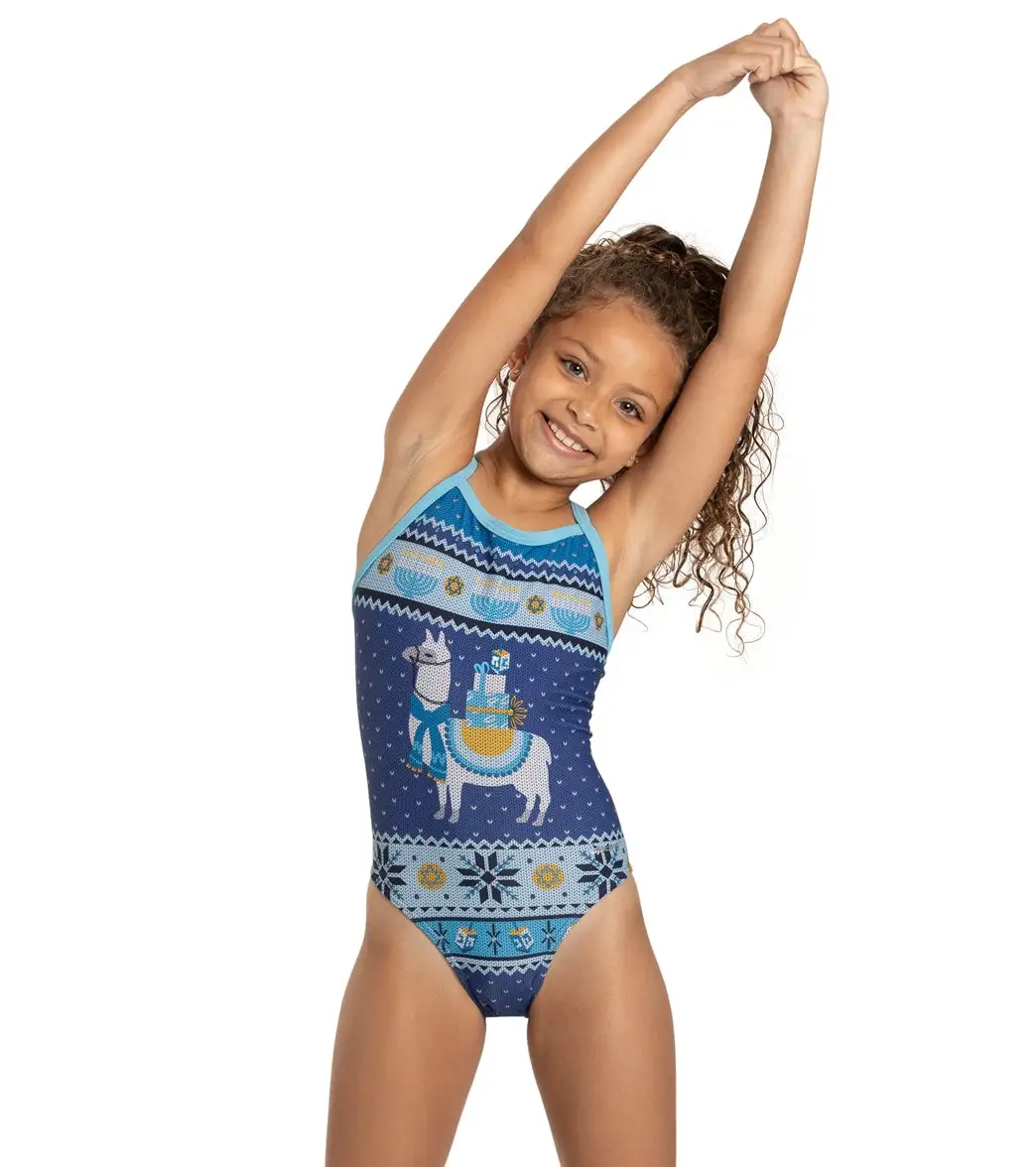 Sporti Granny Sweater Llamakah Thin Strap One Piece Swimsuit Youth (22-28)