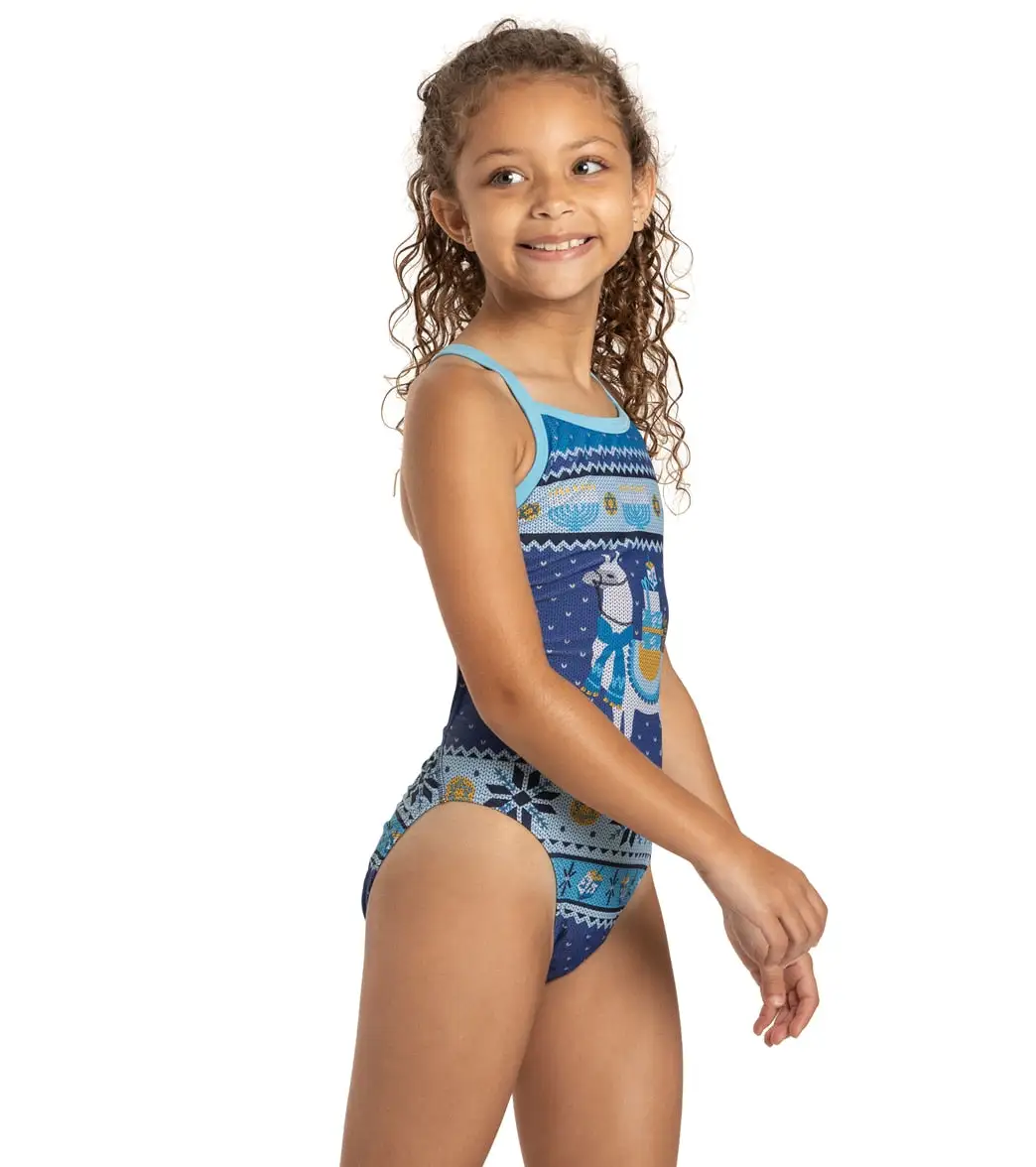 Sporti Granny Sweater Llamakah Thin Strap One Piece Swimsuit Youth (22-28) - Image 2