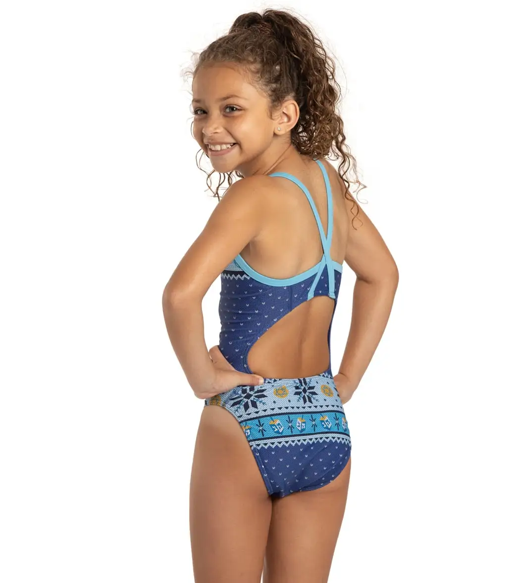 Sporti Granny Sweater Llamakah Thin Strap One Piece Swimsuit Youth (22-28) - Image 3