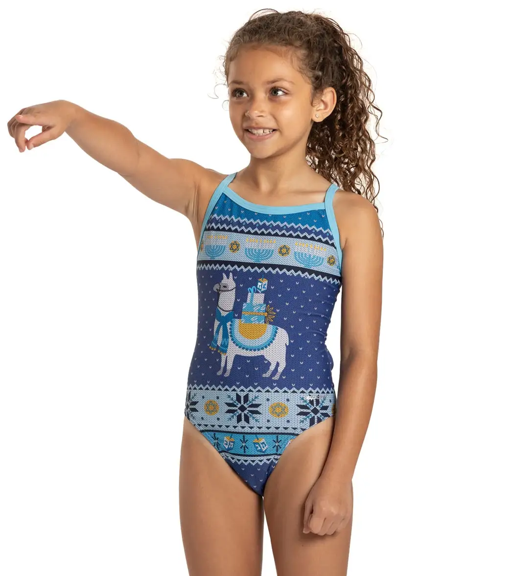 Sporti Granny Sweater Llamakah Thin Strap One Piece Swimsuit Youth (22-28) - Image 4