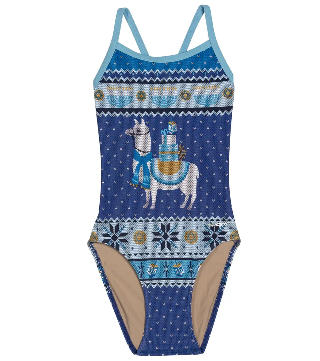 Sporti Granny Sweater Llamakah Thin Strap One Piece Swimsuit Youth (22-28) - Image 5