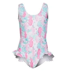 Flap Happy Girls' Magic Seahorse Delaney UPF 50+ Delaney One Piece Swimsuit (Baby, Toddler, Little Kid)