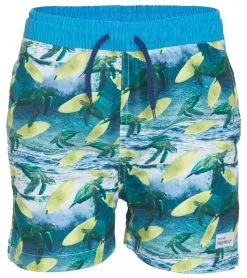 Flap Happy Boys' Surfing Sea Turtles Wesley UPF 50+ Swim Trunks (Baby, Toddler, Little Kid)