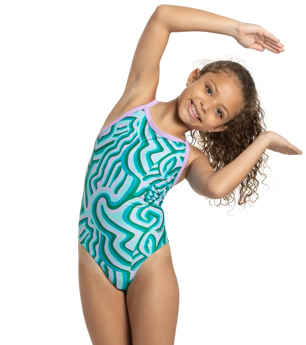 Sporti X Alex & Gretchen Walsh Whimsy Thin Strap One Piece Swimsuit Youth (22-28) - Image 4