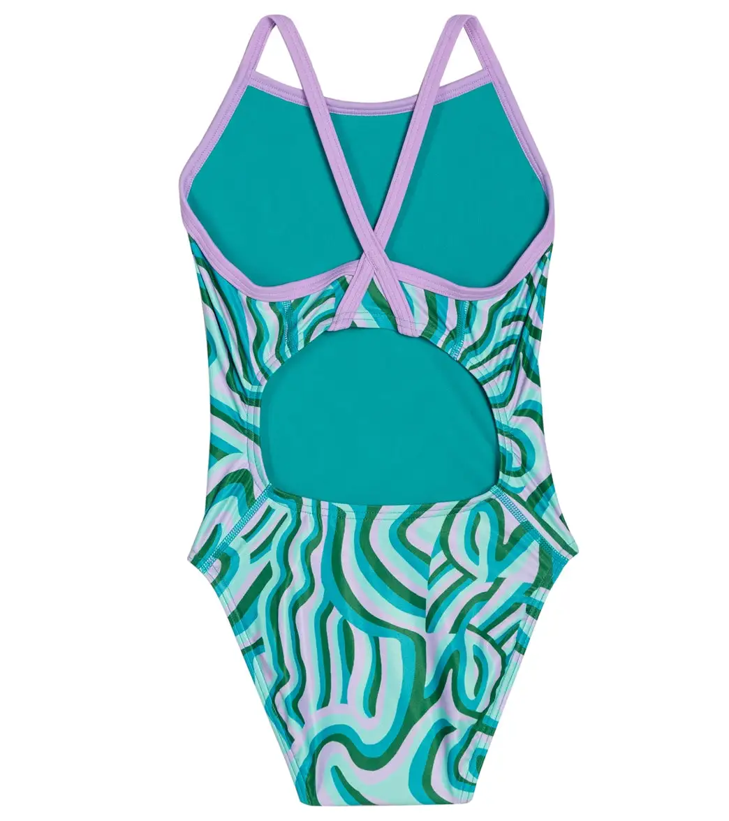 Sporti X Alex & Gretchen Walsh Whimsy Thin Strap One Piece Swimsuit Youth (22-28) - Image 6