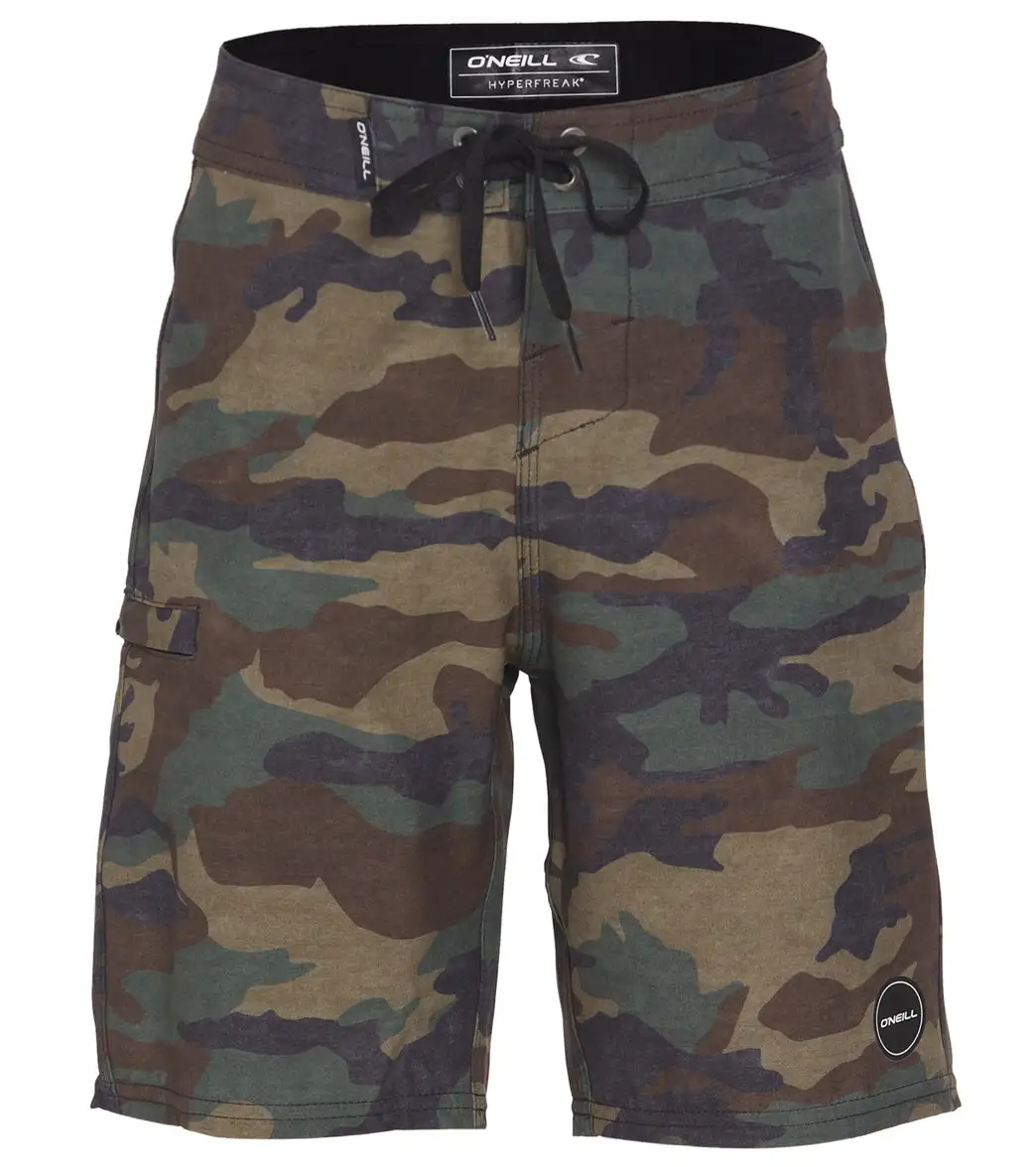 O'Neill Boys' 17" Hyperfreak Camo Board Shorts (Big Kid)