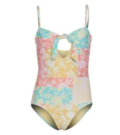 O'Neill Girls' Olivia Tie Front One Piece Swimsuit (Big Kid)