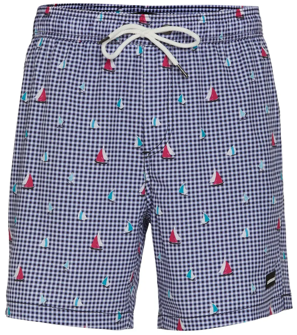 Island Haze Men's 17" Full Sail Printed Swim Trunks