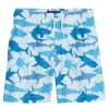 Trunks Surf & Swim Co. Boys' Stripe Sharks 2-Pack Swim Trunks (Big Kid)