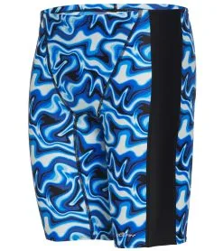 Dolfin Men's Xtrasleek Surge Print Spliced Jammer Swimsuit