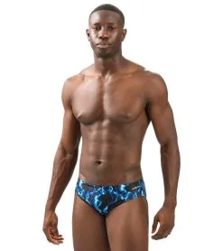 Dolfin Men's Reliance Vapor Print Racer Swimsuit