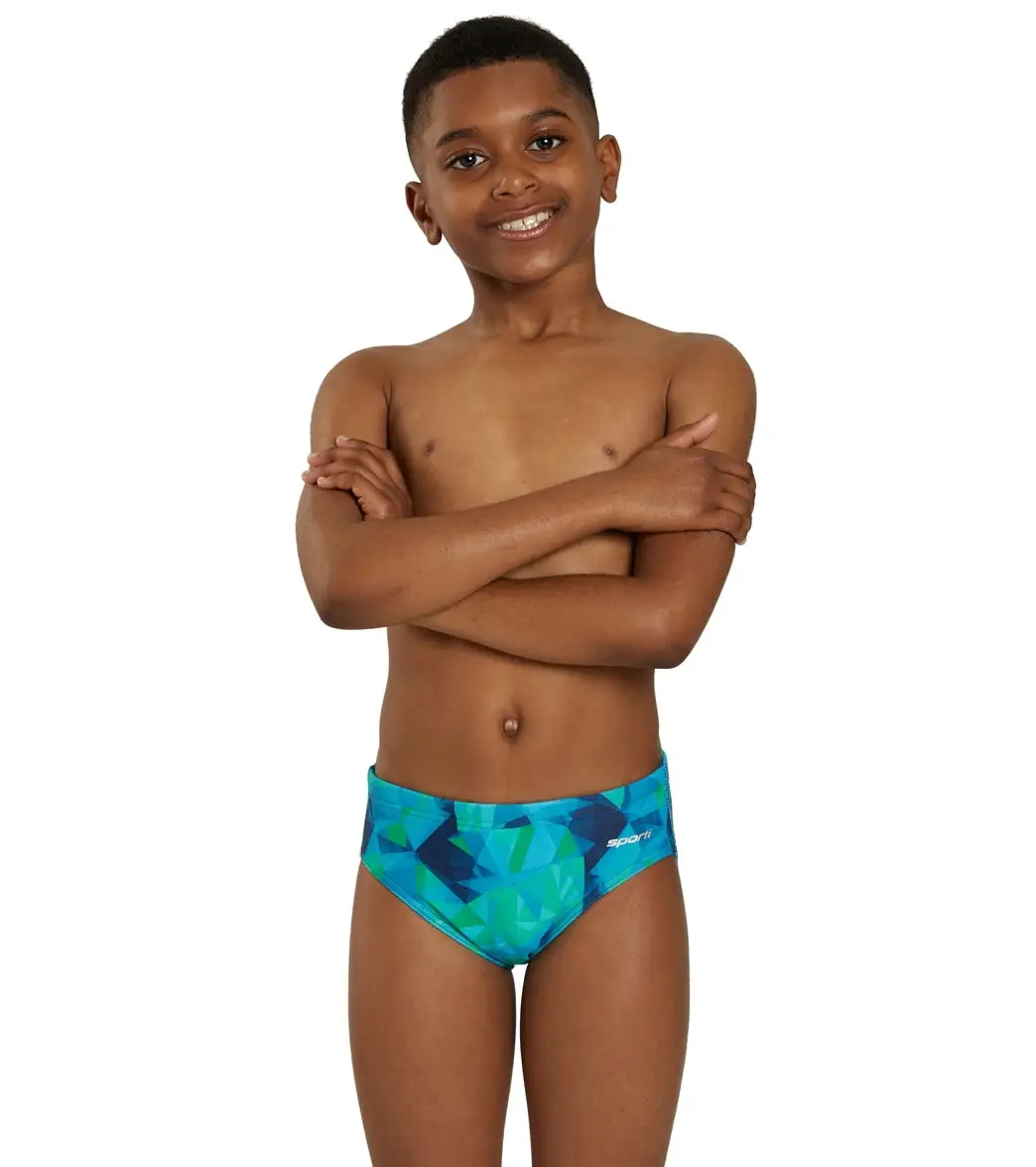 Sporti Fractalicious Swim Brief Swimsuit Youth (22 - 28)