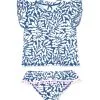 Feather 4 Arrow Girls' Seashell Short Sleeve Ruffle Two Piece Tankini Set (Baby)