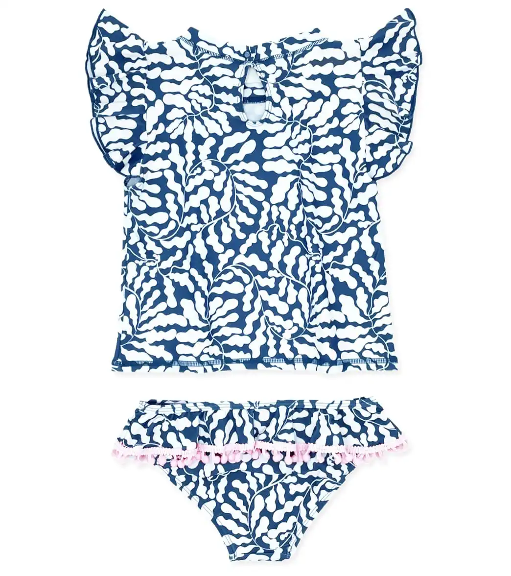 Feather 4 Arrow Girls' Seashell Short Sleeve Ruffle Two Piece Tankini Set (Baby) - Image 2