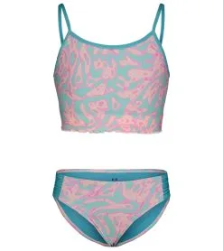 Under Armour Girls' UA Lave Pool Two Piece Midkini Set (Big Kid)