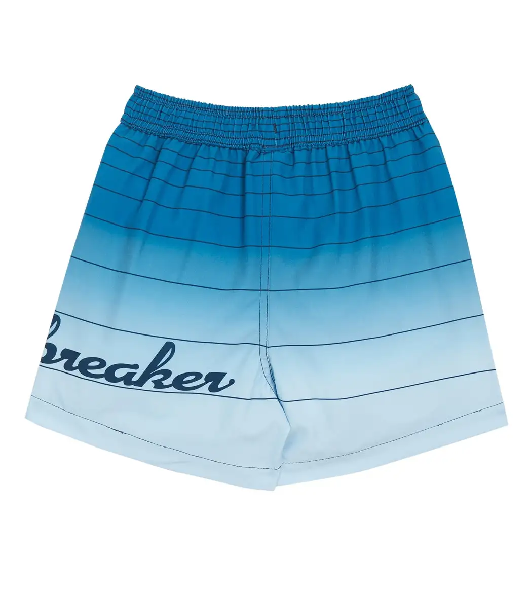 WAVEBREAKER Boy's Ombre Stripe Swim Trunks - Image 2