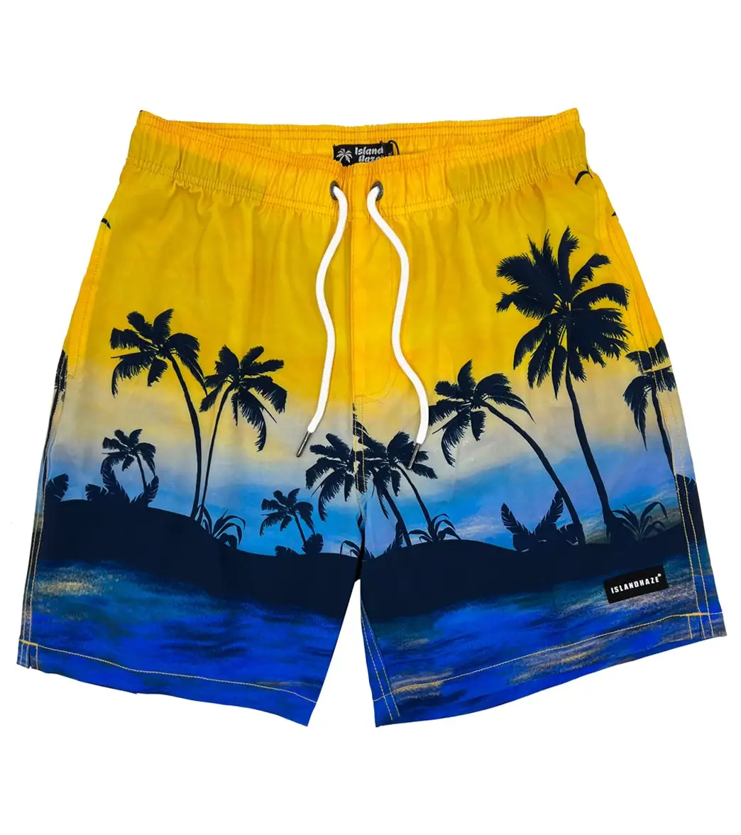 Island Haze Men's 17" Dusk Till Dawn Swim Trunks