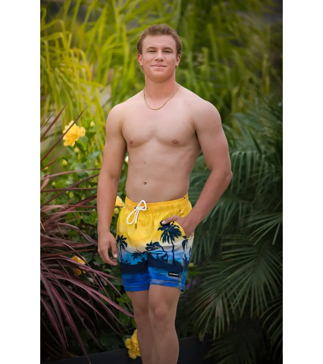 Island Haze Men's 17" Dusk Till Dawn Swim Trunks - Image 3